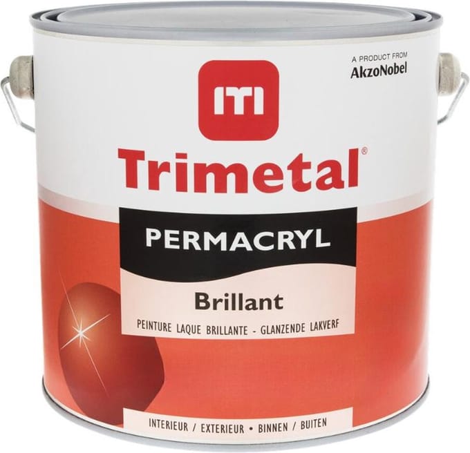 Trimetal Permacryl Brillant - 2,5 l - 12 m²/l