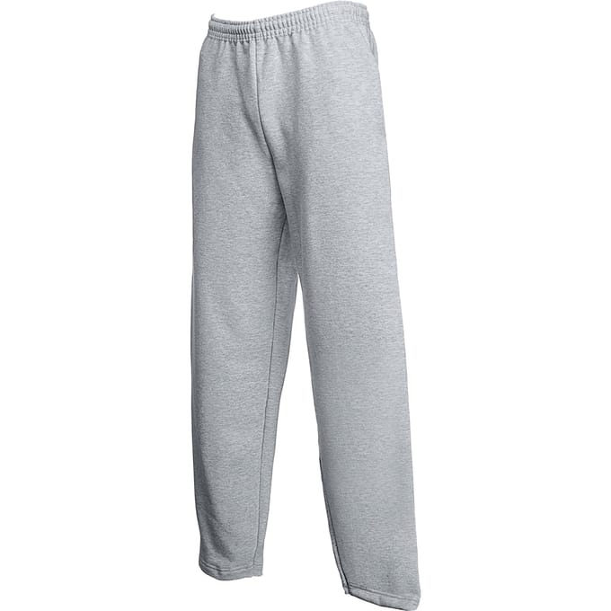 Fruit Of The Loom Heren Open Zoom Trainingsbroek / Joggingbroek (Heather Grijs)