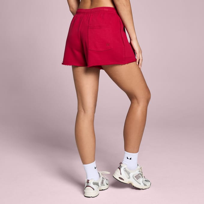 MP Dames Lifestyle Sweatshort - Roze Rood - S
