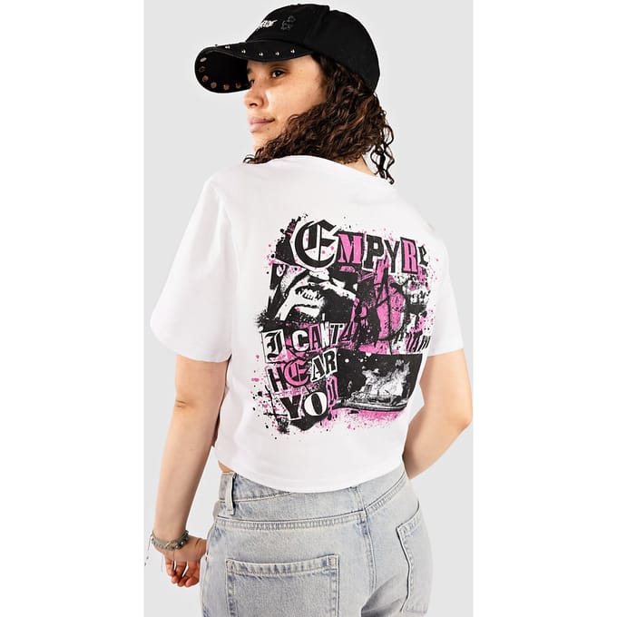 Empyre Pink Riot Boxy T-Shirt wit