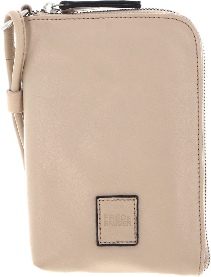 FREDsBRUDER Leren Telefoontasje Schoudertas FB Mobile Bag Marble Beige