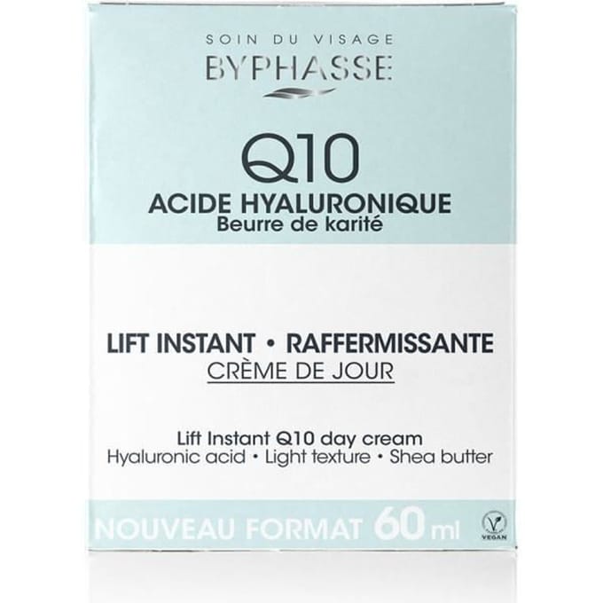 Dagcrème - Byphasse - Instant Lift Q10 - 60 ml - Unisex - Hyaluronzuur