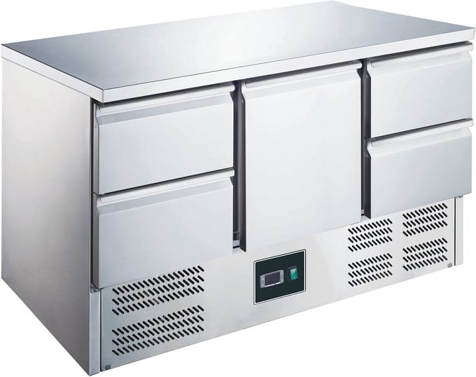 Refrigerated Working Table Model Es 903 S/s Top 1/4, Saro 465-1030