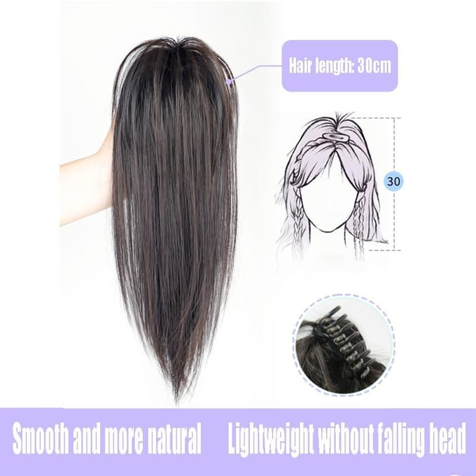 Perruque synthétique queue de cheval à griffes, Extensions longues, faux postiche pour femmes gray