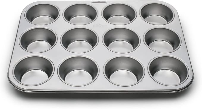 12-Cup Muffin- en Cupcake-bakvorm van staal - Perfecte bakresultaten