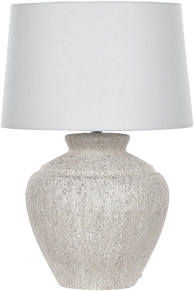 CAINE - Tafellamp - Lichtbeige - Keramiek