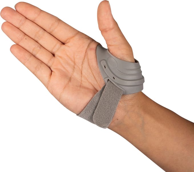 Dunimed CMC Duimbrace - Duimsupport voor Artrose - Stabiliteit & Herstel van de Duim - Maat S - Links - Grijs