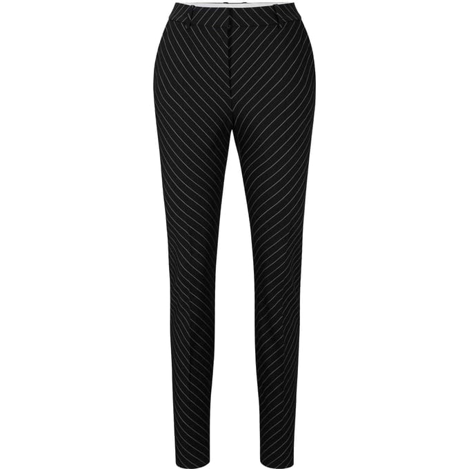 Boss Dames/Dames Tamata Pinstripe Sigarettenbroek (Zwart)