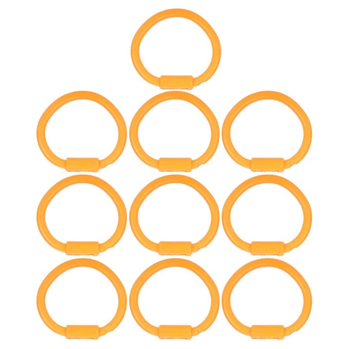 10 stuks Nylon Stierneusring Accessoire voor Rund Vee Boerderij Vee Dierlijke Uitrusting beige