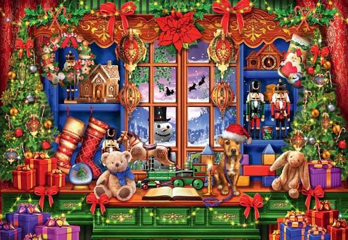 Bluebird Puzzle legpuzzel Ye Old Christmas Shoppe - 1000 stukjes kerst.