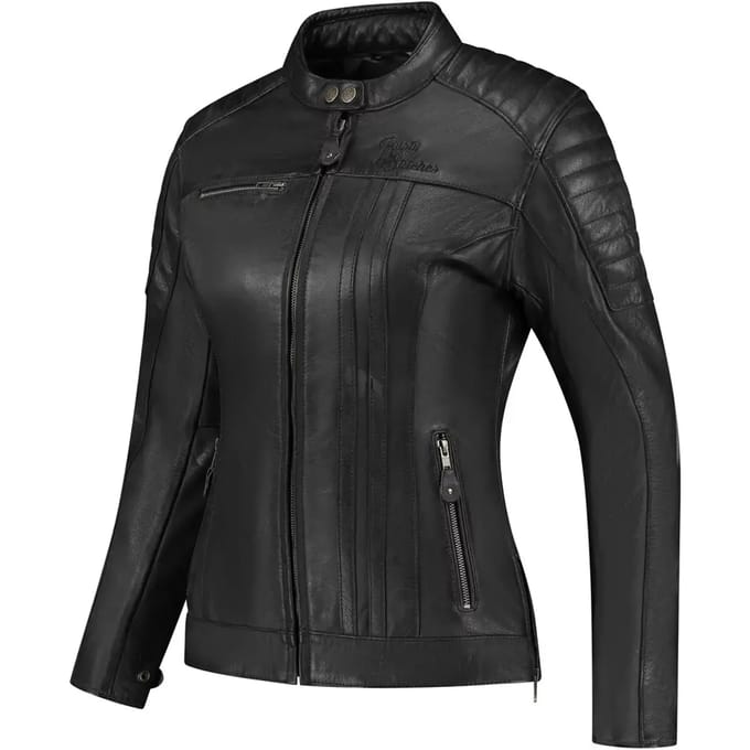 Leren motorjack voor vrouwen Rusty Stitches Jack Alice