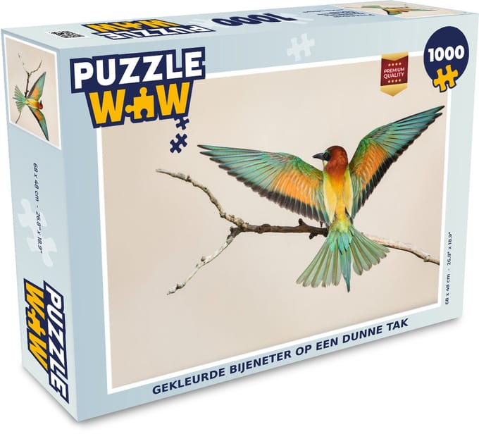 Puzzel Vogel - Tak - Groen - Legpuzzel - Puzzel 1000 stukjes volwassenen