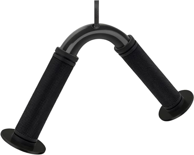 V-vormige Tricepsgreep - Kabeltrekaccessoire Pulldown Stang - Kracht Training - Ergonomische Antislip Coating - 22 x 20 x 6 cm