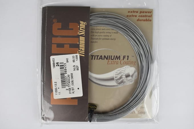 Pacific - Titanium F1 - tennissnaar - 1.35 mm dik 12.4 meter lang