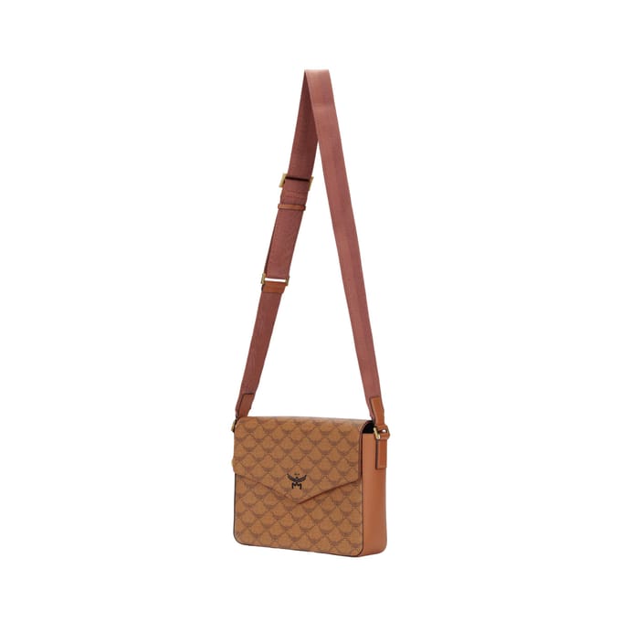 MCM Himmel Sac bandoulière avec logo all-over et bandoulière réglable Sac d'épaule homme Cognac MMMEAAC01CO001 Basic Set (Bag+Dust Bag)