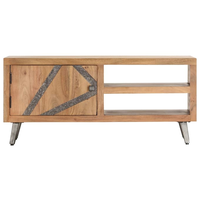 vidaXL - Salontafel - 90x45x40 - cm - massief - acaciahout