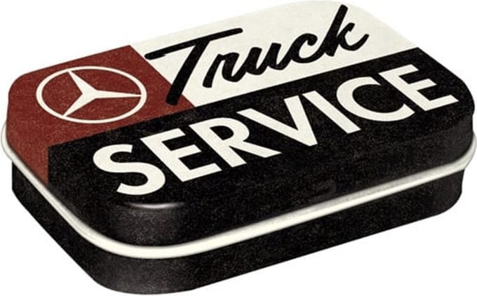 Pepermunt Blik Daimler Truck - Truck Service mint box 4 x 6 cm