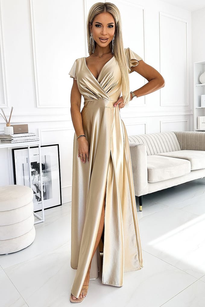Glitter Glam Dress - Goldfarben / M