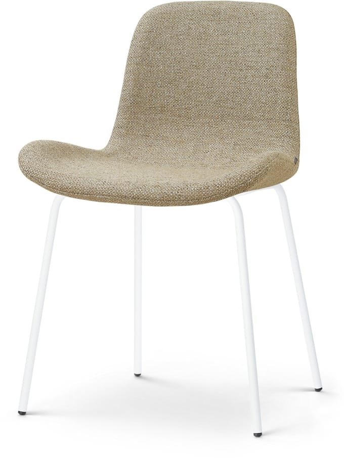 Nolon Nora-Fé Eetkamerstoel taupe melange - wit onderstel
