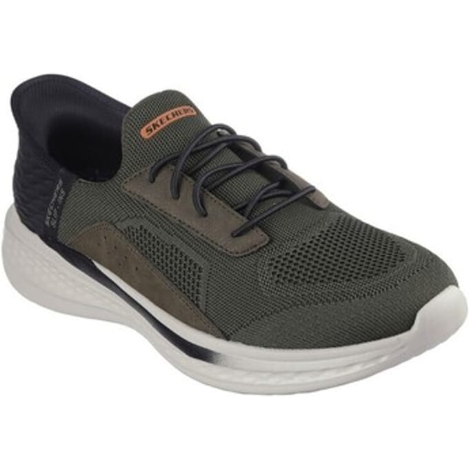 Skechers Slip-ins Slade - Cohen - Heren Instappers - Olijfgroen