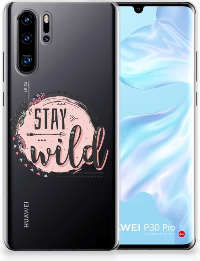 Huawei P30 Pro Telefoonhoesje met Naam Boho Stay Wild