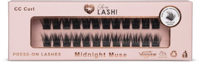 Oh My Lash - Midnight Muse - 14 mm - Press On Lashes- Pre Glued - DIY Wimperextensions - Enkele Maat