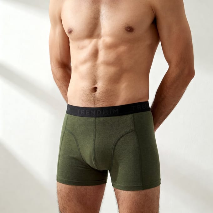 TrueFeel | 3-pack olijfgroene comfortabele bamboe boxershorts