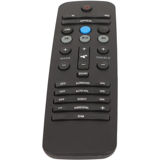 Vervangende soundbar-afstandsbediening voor Philips Fidelio HTL9100 HTL5120 HTL7180 black