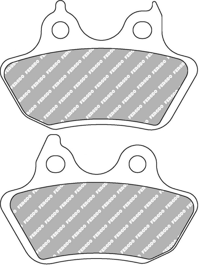 Plaquette de frein Ferodo pour Moto Harley Davidson 1450 Fxsti 2006 BVB / AR Neuf