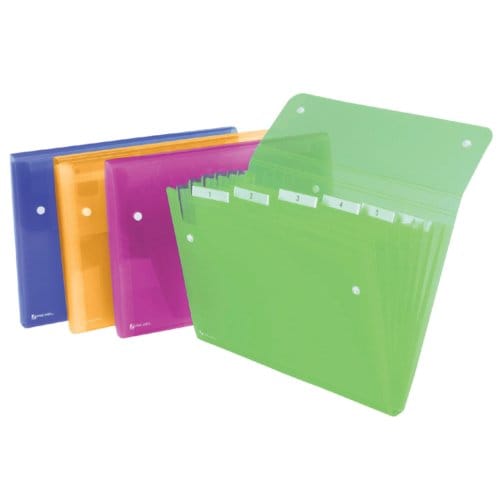 Rexel ICE Expander met 6 vakken Assorti - set 10 stuks
