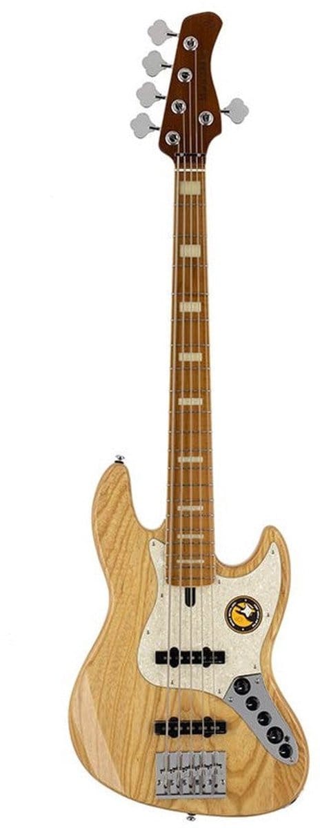 Sire V8 S5/NT Marcus Miller swamp ash 5-snarige actieve basgitaar Natural
