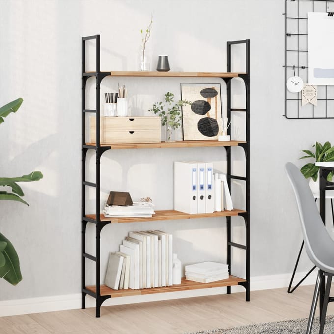 vidaXL - Wandschap - zwevend - olieafwerking - 100x20x2 - cm - massief - acaciahout