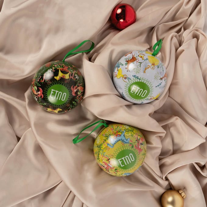 Kerstbal met zwarte thee ETNO, 60 g