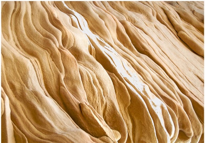 Fotobehang - Wavy sandstone forms.