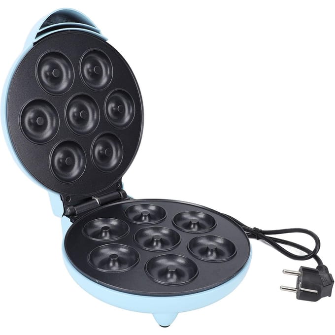 Donut Maker 7 Gaten Snel Verwarmend Slimme Temperatuurregeling Anti-aanbak Elektrische Donutmachine voor L(for 6.5-9kg) black
