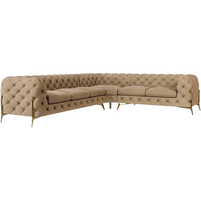 5-zitshoekbank Chelsea rechts velvet | Ropez