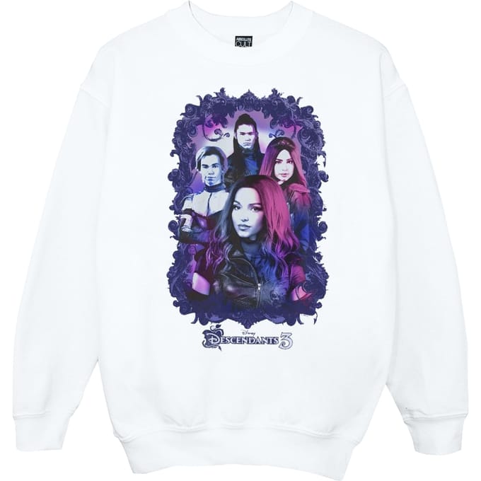 Disney Meisjes The Descendants Group Attitude Sweatshirt (Wit)