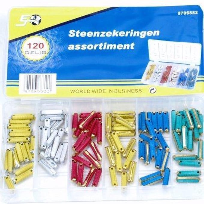 Topgear Steenzekeringen in Handige Assortimentbox (120 Delig)