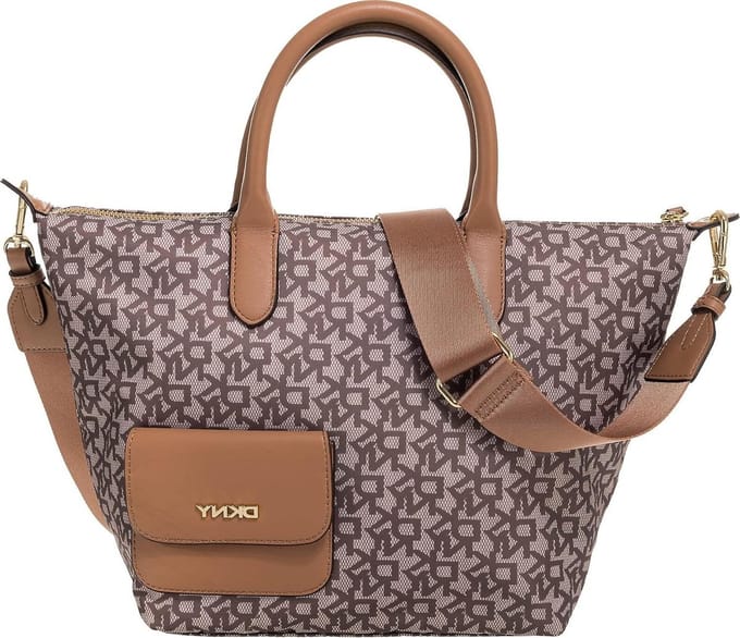 Schoudertas - Crossbody tas - Dagelijks gebruik - Logo design - 22 cm - Beige