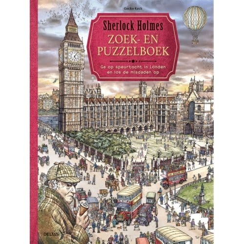 Sherlock Holmes Zoek- En Puzzelboek - Gecko Keck