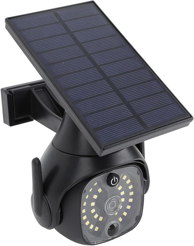 Nep Camera - Zonneverlichting - Buiten Beveiligen - Bewegingssensor - 300 Lumen - Zwart