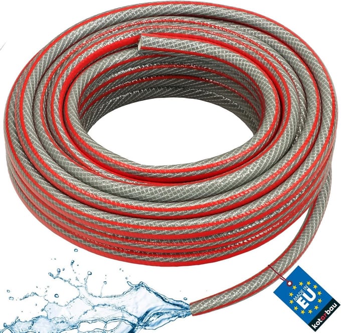 Professionele Tuinslang 3/4 inch, 20 Meter, Grijs, 6-Laags