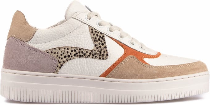 Maruti - Momo Sneakers Oranje - Beige - White - Orange - Pixel - 36