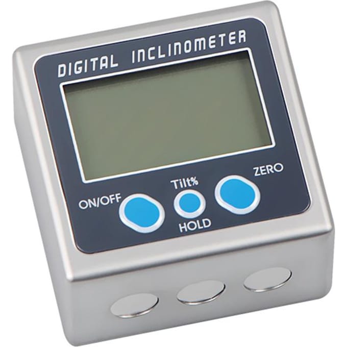 Multifunctionele digitale hellingsmeter, zinklegering, 360° elektronische gradenboog, mini digitaal Type 1 gray