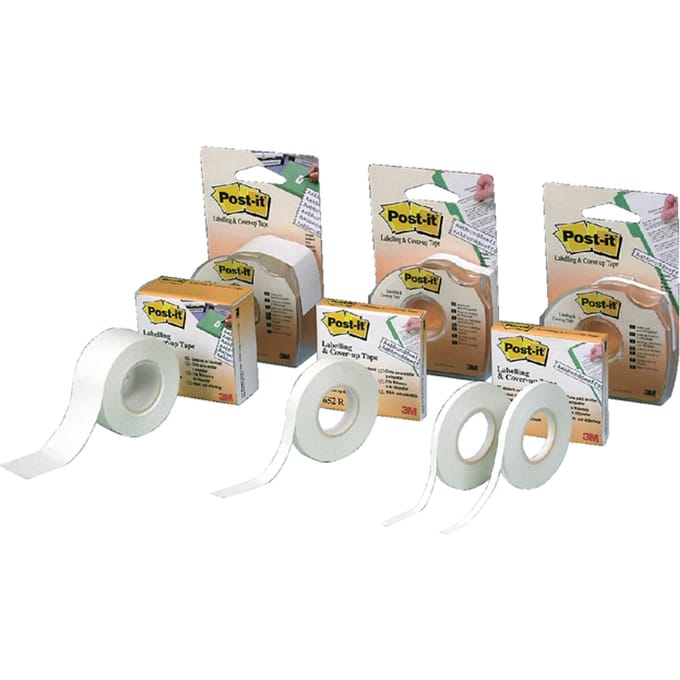 Post-it® Label- & Correctietape, Dispenser, 25.4 mm x 17,7 m