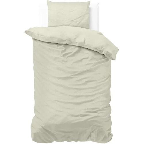 Zensation Satin Point - Dekbedovertrek - Eenpersoons - 140x200/220 + 1 kussensloop 60x70 - Creme