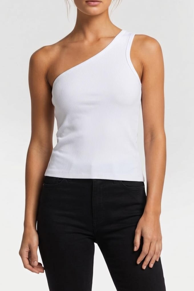 Reiss One Shoulder Top White Taglia: S | Canottiere Outlet | Donna | Bianco