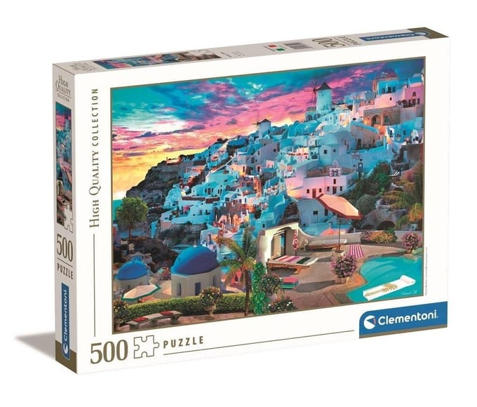Clementoni - Puzzel - 500 Stukjes - Greece View - Puzzel Voor Volwassenen
