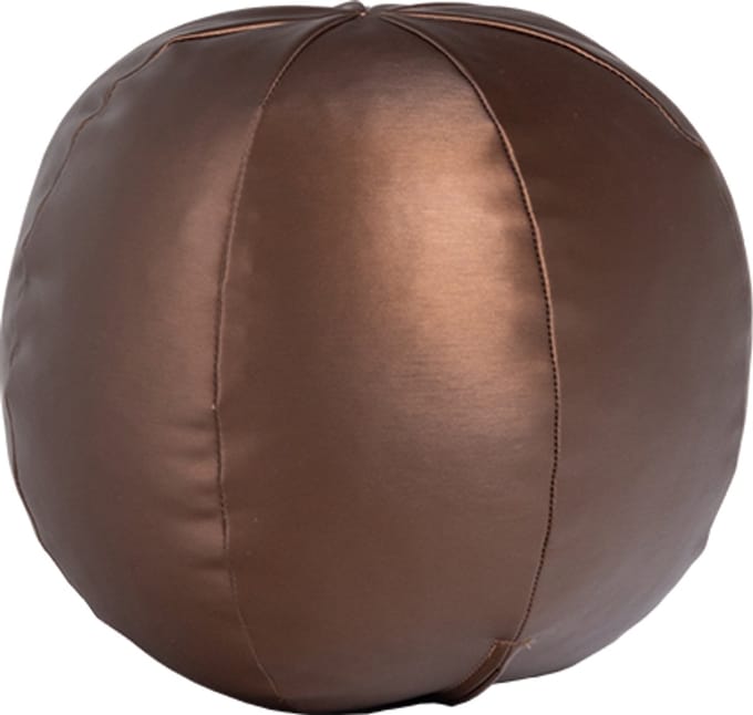 WOOOD Rodeo Bal Kussen Klein - Metallic - Warm Bruin - 30x30x30