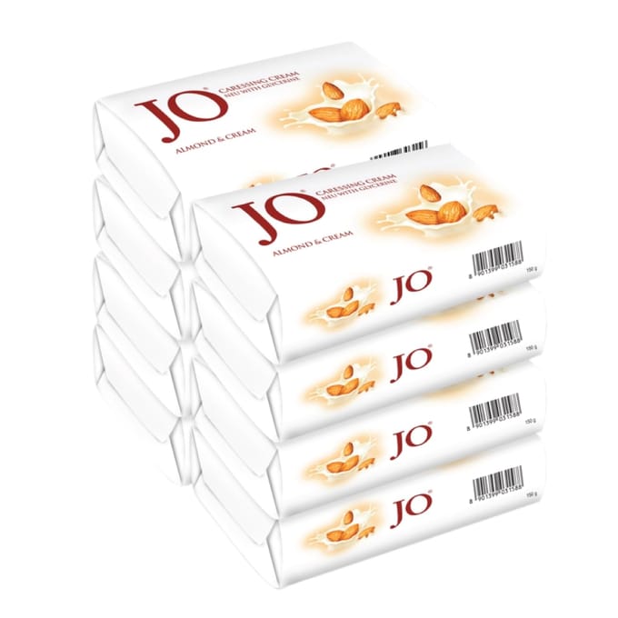 JO Amandel Crème Zeep Pak van 8, 150 gram